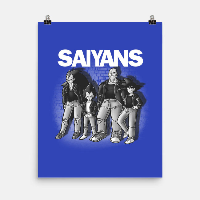 The Saiyans-none matte poster-trheewood