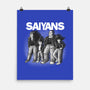 The Saiyans-none matte poster-trheewood