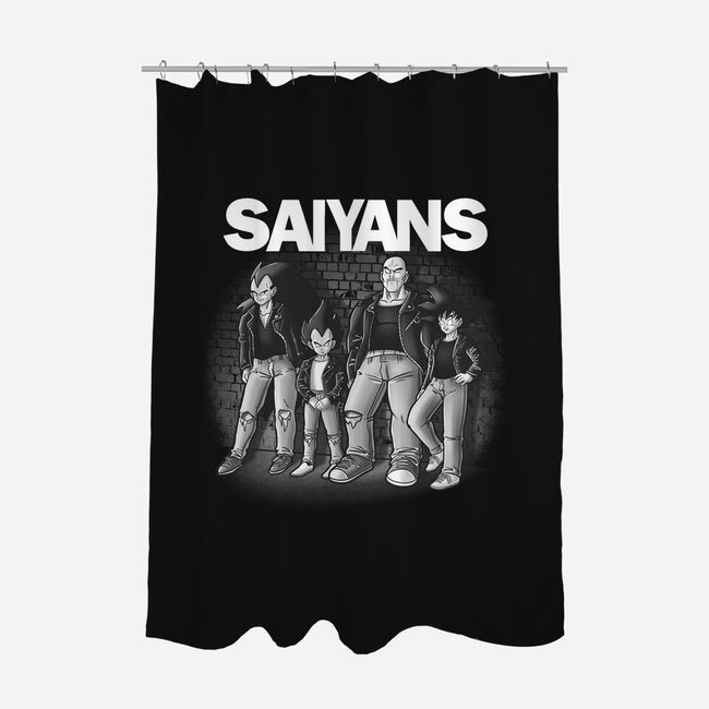 The Saiyans-none polyester shower curtain-trheewood