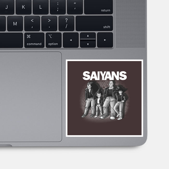 The Saiyans-none glossy sticker-trheewood