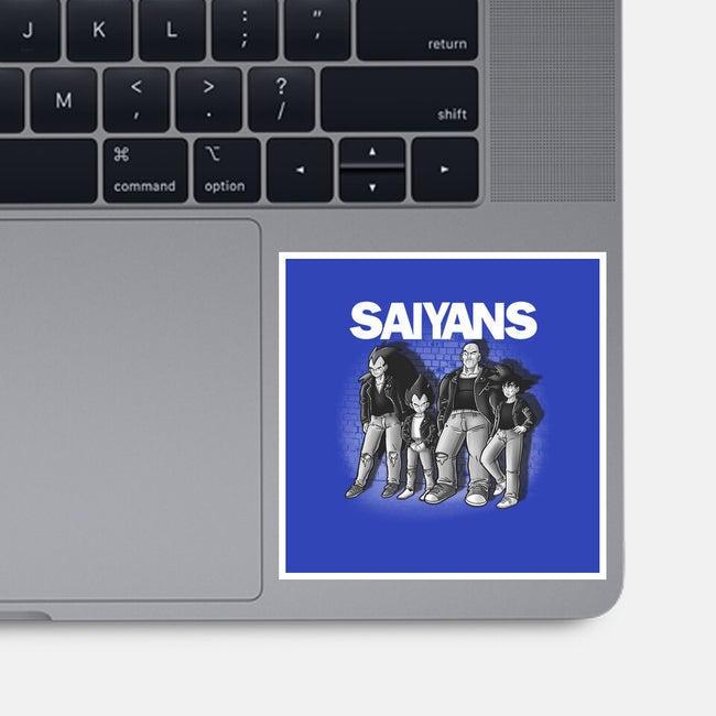 The Saiyans-none glossy sticker-trheewood