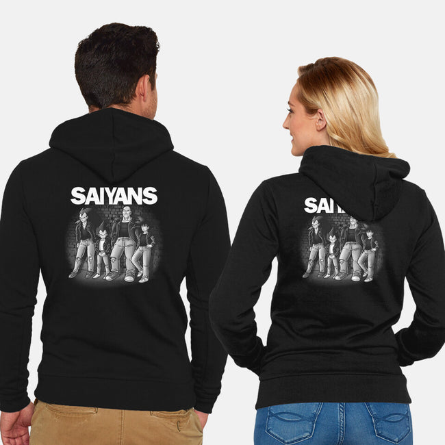 The Saiyans-unisex zip-up sweatshirt-trheewood