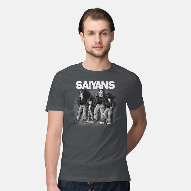 The Saiyans-mens premium tee-trheewood