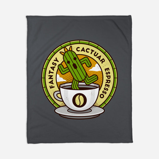 Cactuar Espresso Coffee-none fleece blanket-Logozaste