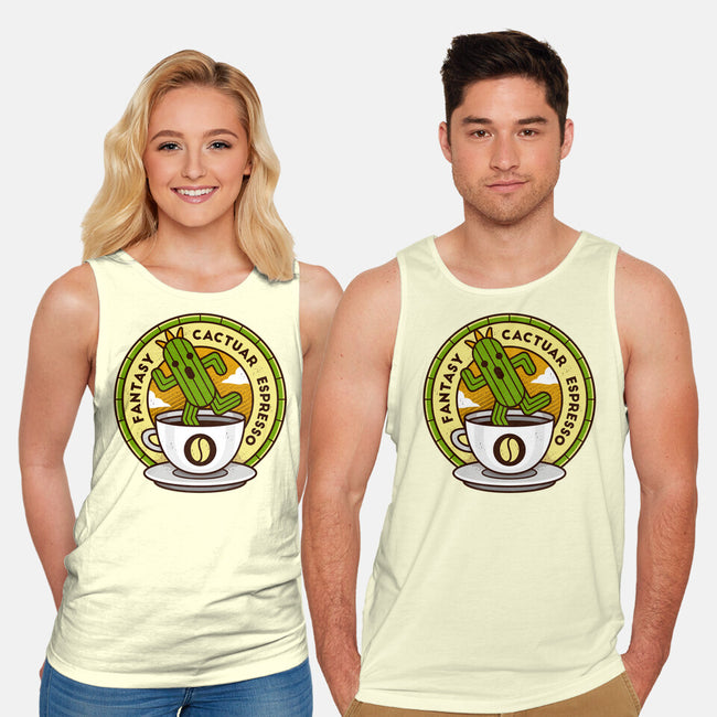 Cactuar Espresso Coffee-unisex basic tank-Logozaste