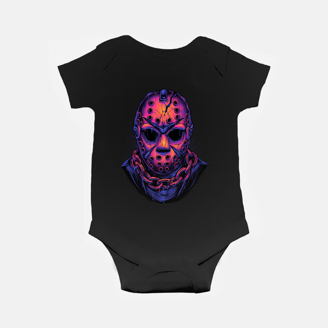 Glowing Camper-baby basic onesie-glitchygorilla