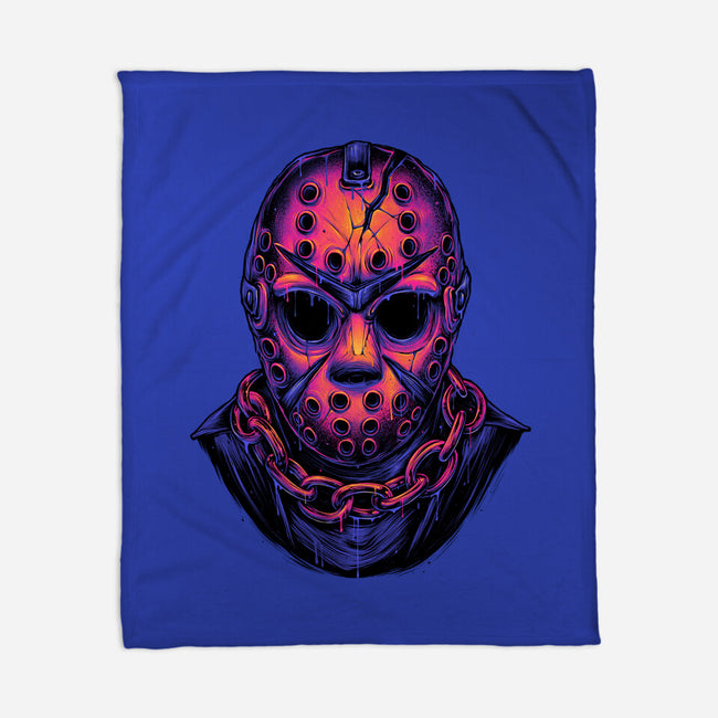 Glowing Camper-none fleece blanket-glitchygorilla