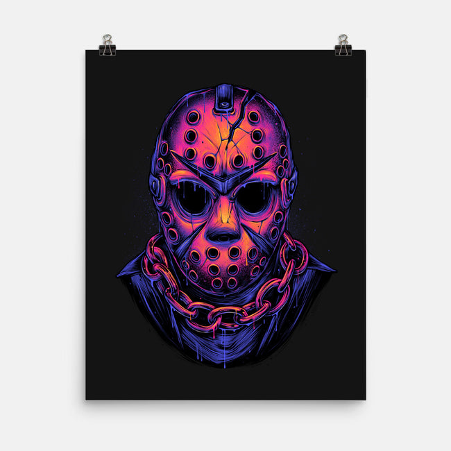 Glowing Camper-none matte poster-glitchygorilla