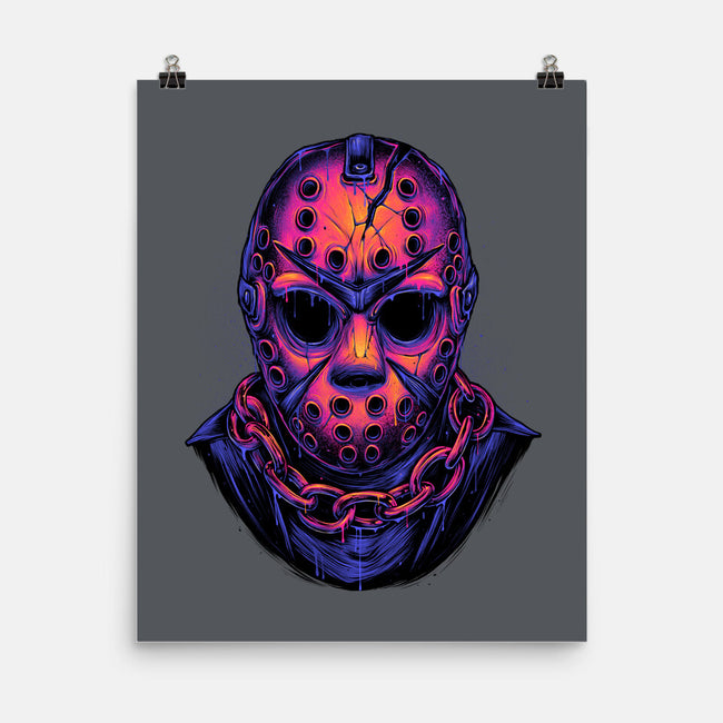 Glowing Camper-none matte poster-glitchygorilla