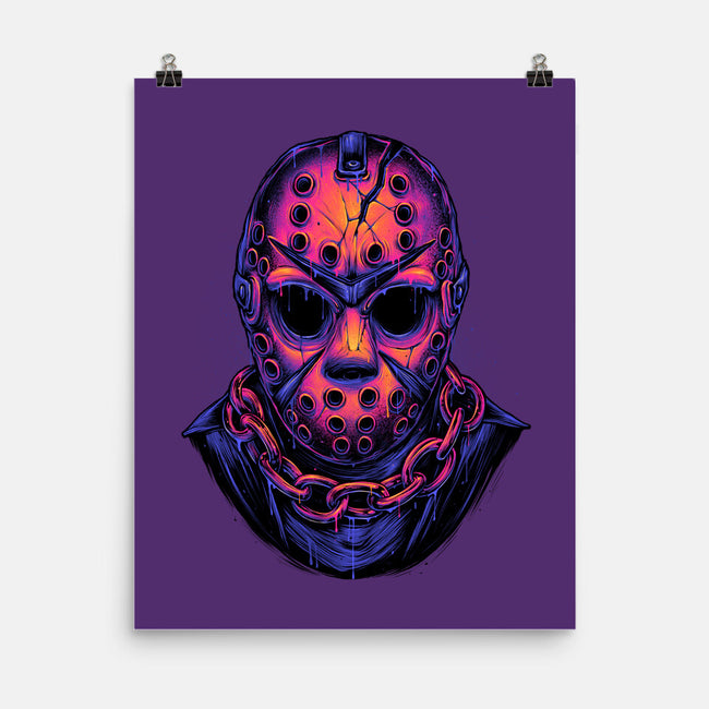 Glowing Camper-none matte poster-glitchygorilla