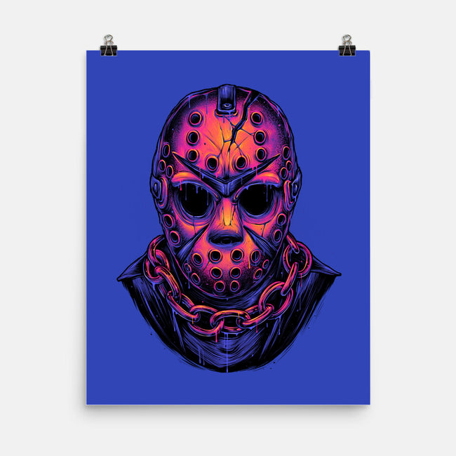 Glowing Camper-none matte poster-glitchygorilla