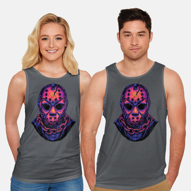 Glowing Camper-unisex basic tank-glitchygorilla