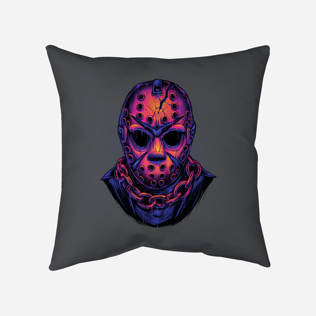 Glowing Camper-none removable cover w insert throw pillow-glitchygorilla