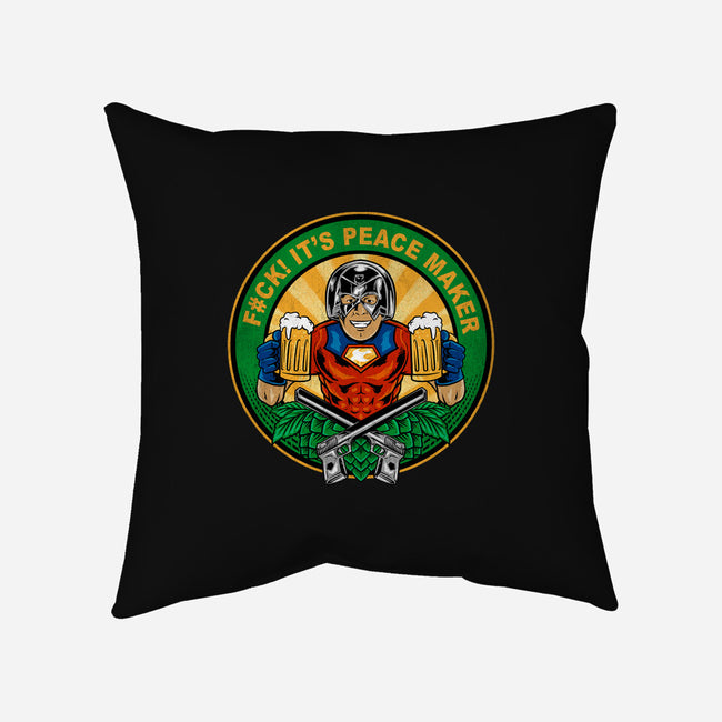 Beer Maker-none removable cover throw pillow-spoilerinc