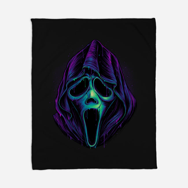 Glowing Ghost-none fleece blanket-glitchygorilla