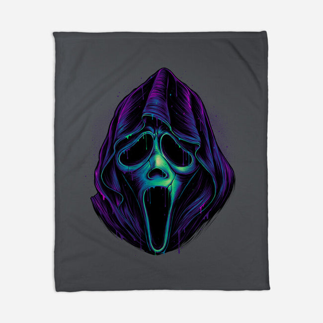 Glowing Ghost-none fleece blanket-glitchygorilla