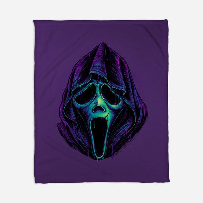 Glowing Ghost-none fleece blanket-glitchygorilla