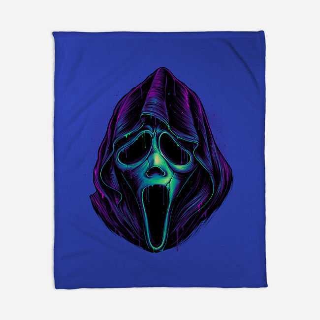 Glowing Ghost-none fleece blanket-glitchygorilla