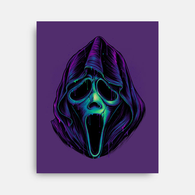 Glowing Ghost-none stretched canvas-glitchygorilla