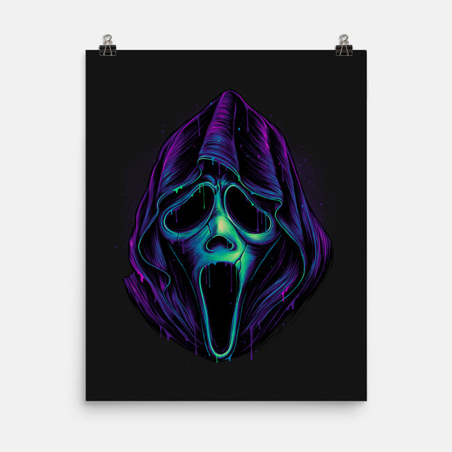 Glowing Ghost-none matte poster-glitchygorilla