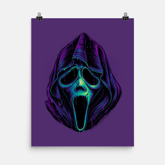 Glowing Ghost-none matte poster-glitchygorilla