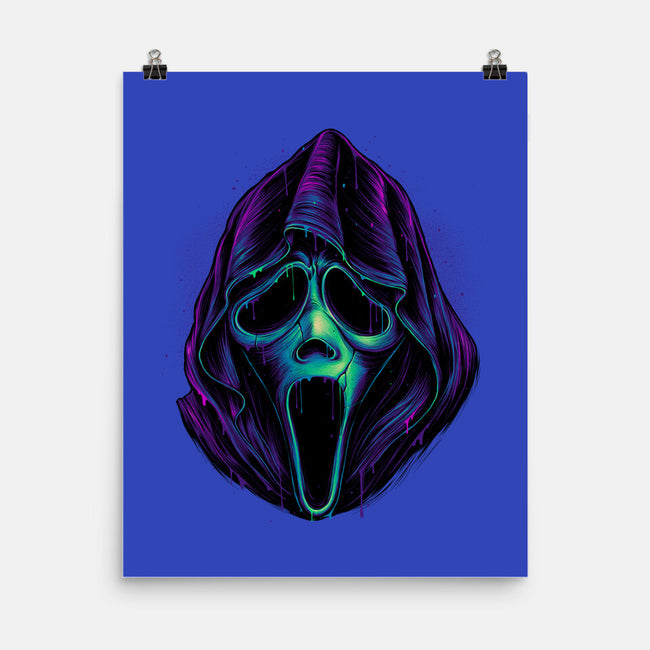 Glowing Ghost-none matte poster-glitchygorilla