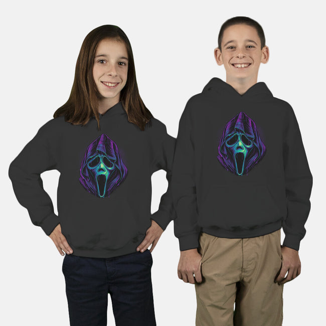 Glowing Ghost-youth pullover sweatshirt-glitchygorilla