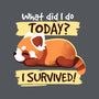 Survivor Red Panda-none zippered laptop sleeve-NemiMakeit