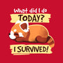 Survivor Red Panda-none removable cover w insert throw pillow-NemiMakeit
