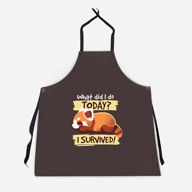 Survivor Red Panda-unisex kitchen apron-NemiMakeit