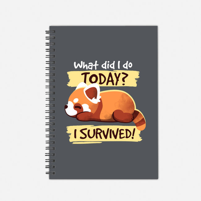 Survivor Red Panda-none dot grid notebook-NemiMakeit