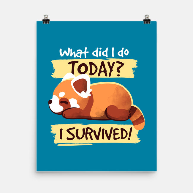 Survivor Red Panda-none matte poster-NemiMakeit