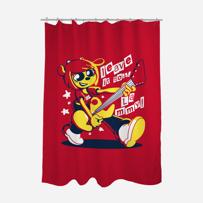 Jammer Guitarist-none polyester shower curtain-estudiofitas