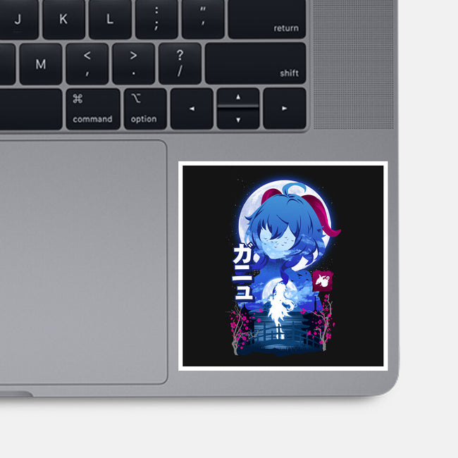 Ganyu-none glossy sticker-hirolabs