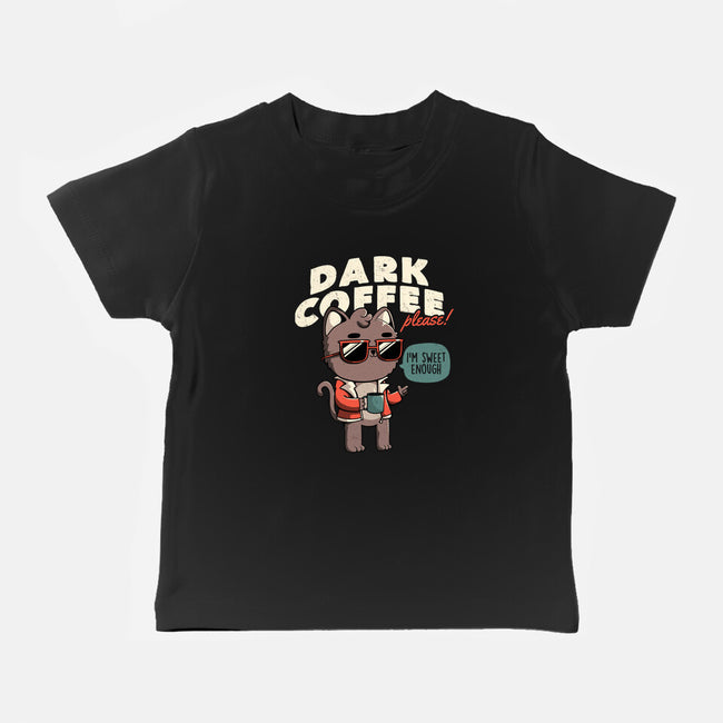 Dark Coffee Please-baby basic tee-koalastudio