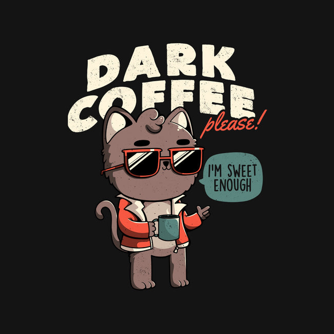 Dark Coffee Please-none polyester shower curtain-koalastudio