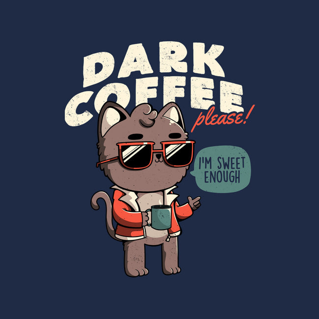 Dark Coffee Please-womens fitted tee-koalastudio