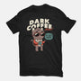 Dark Coffee Please-womens fitted tee-koalastudio