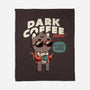 Dark Coffee Please-none fleece blanket-koalastudio