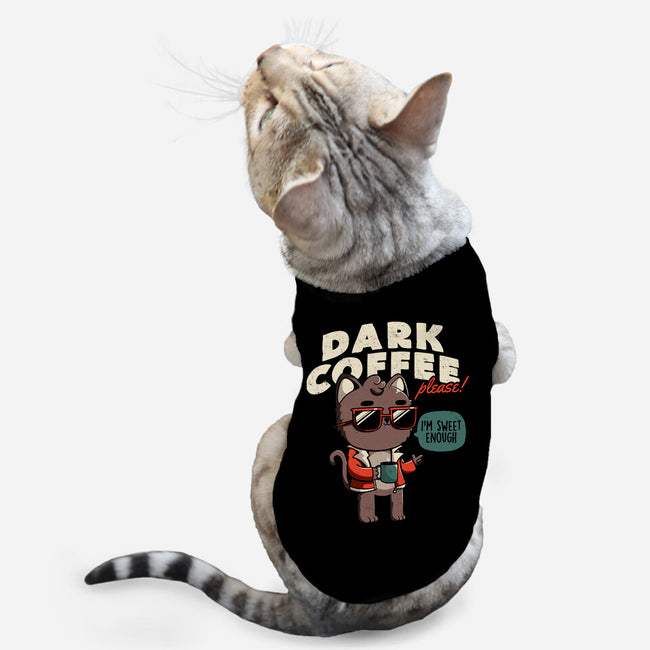 Dark Coffee Please-cat basic pet tank-koalastudio