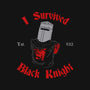 I Survived Black Knight-womens fitted tee-Melonseta
