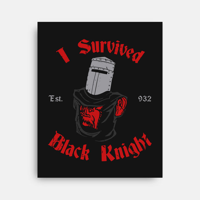 I Survived Black Knight-none stretched canvas-Melonseta
