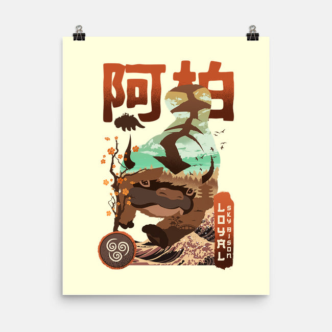Loyal Bison-none matte poster-hirolabs