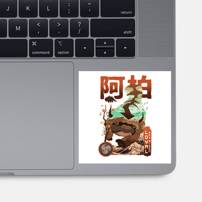 Loyal Bison-none glossy sticker-hirolabs