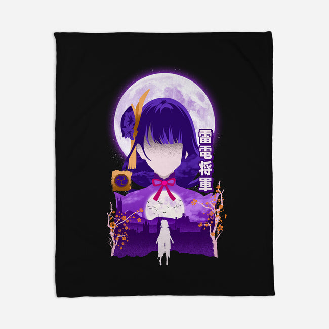 Shogun Raiden-none fleece blanket-hirolabs
