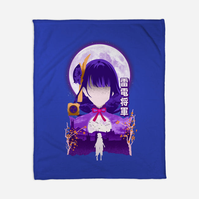 Shogun Raiden-none fleece blanket-hirolabs