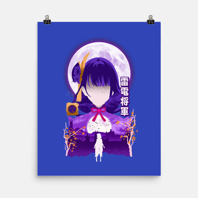 Shogun Raiden-none matte poster-hirolabs