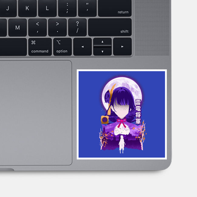 Shogun Raiden-none glossy sticker-hirolabs