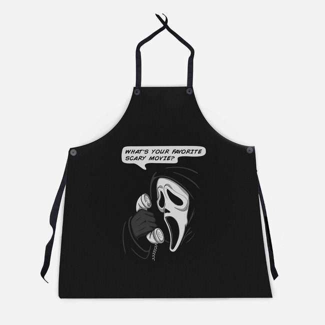 What's Your Favorite Scary Movie?-unisex kitchen apron-Melonseta