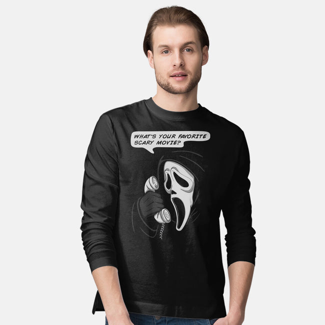 What's Your Favorite Scary Movie?-mens long sleeved tee-Melonseta